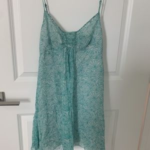 Juicy Couture Turquoise Floral Mini Dress